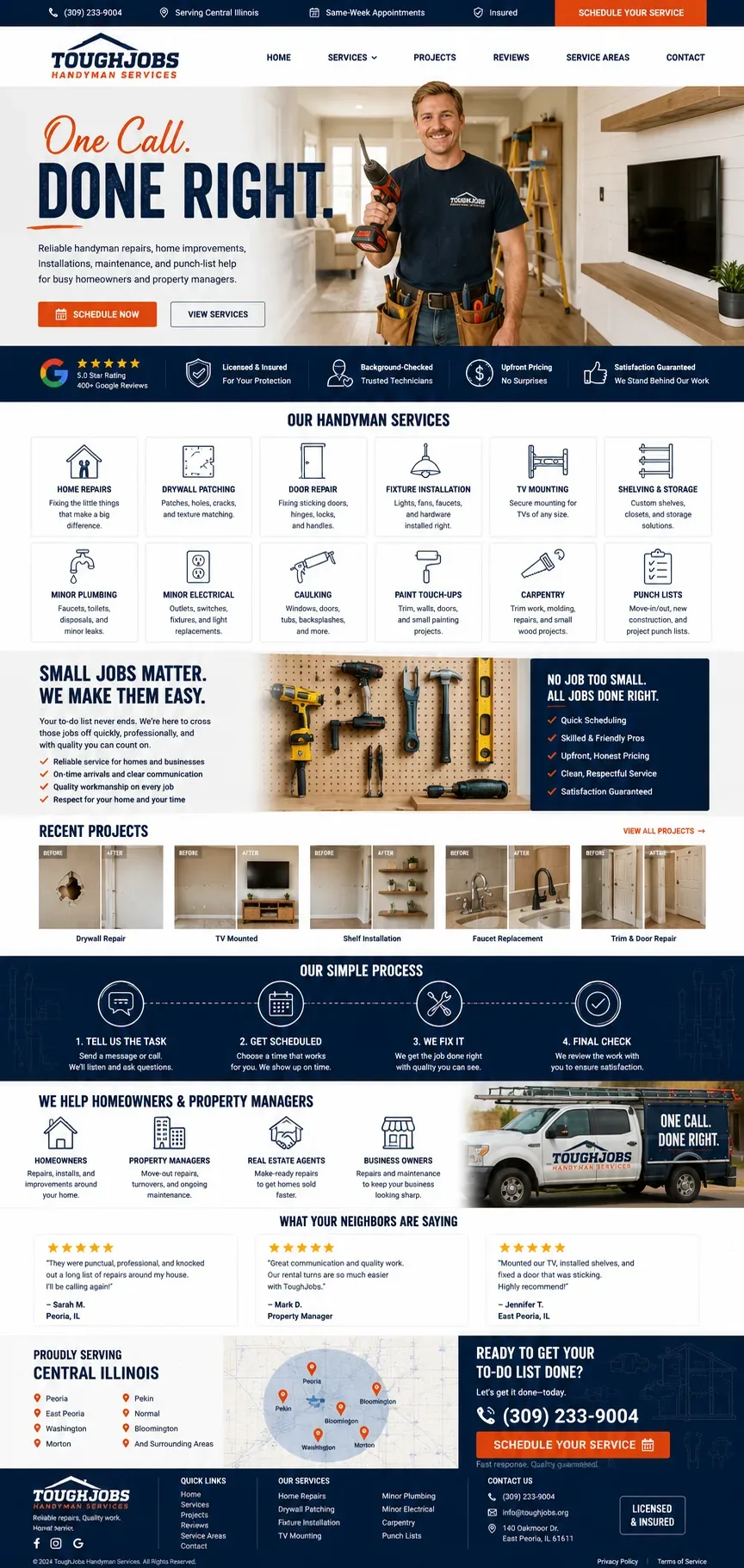 Handyman website example