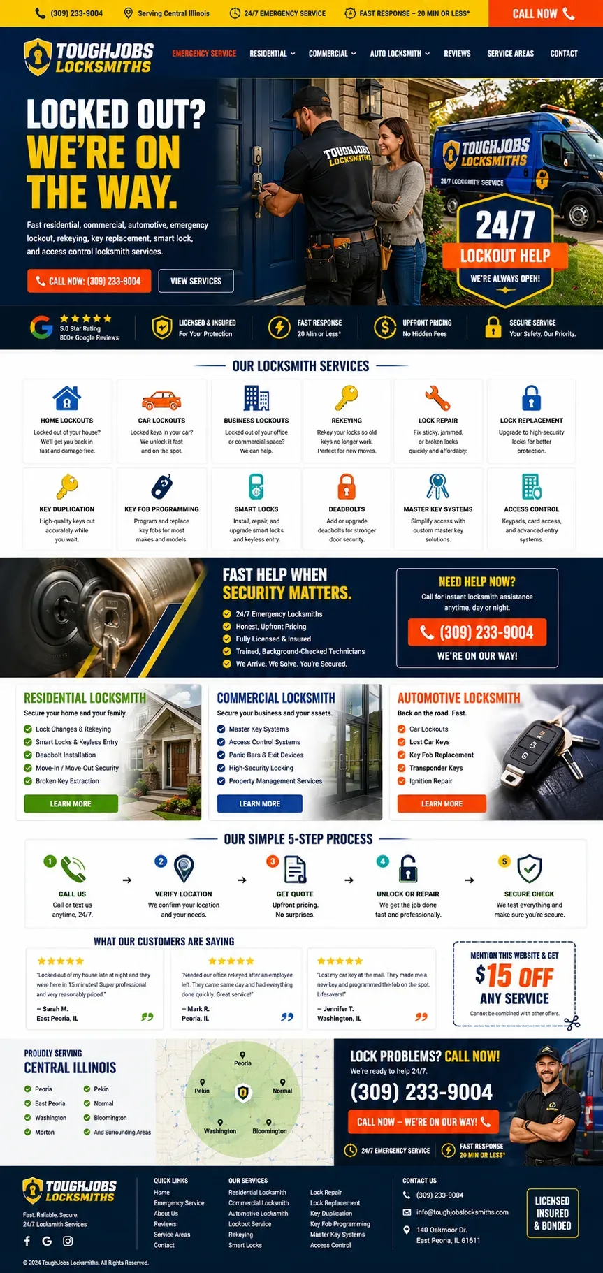 Locksmith website example