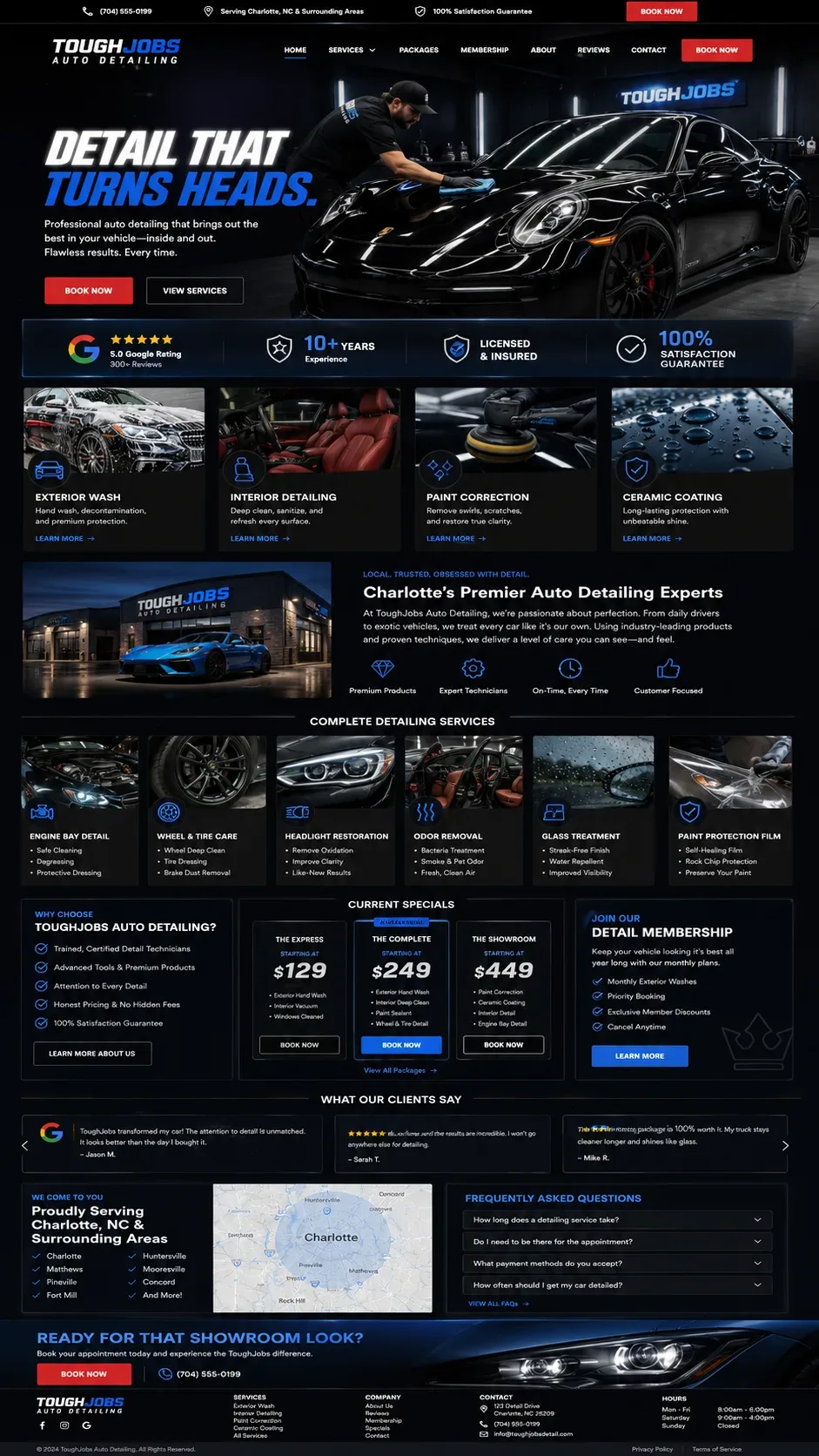 Mobile Detailing website example