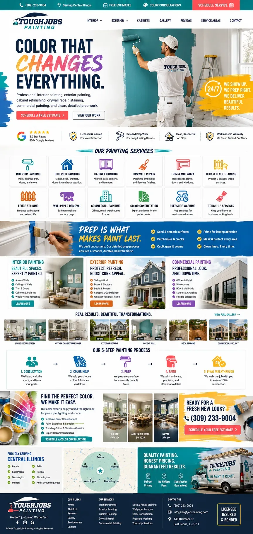 Painters website example