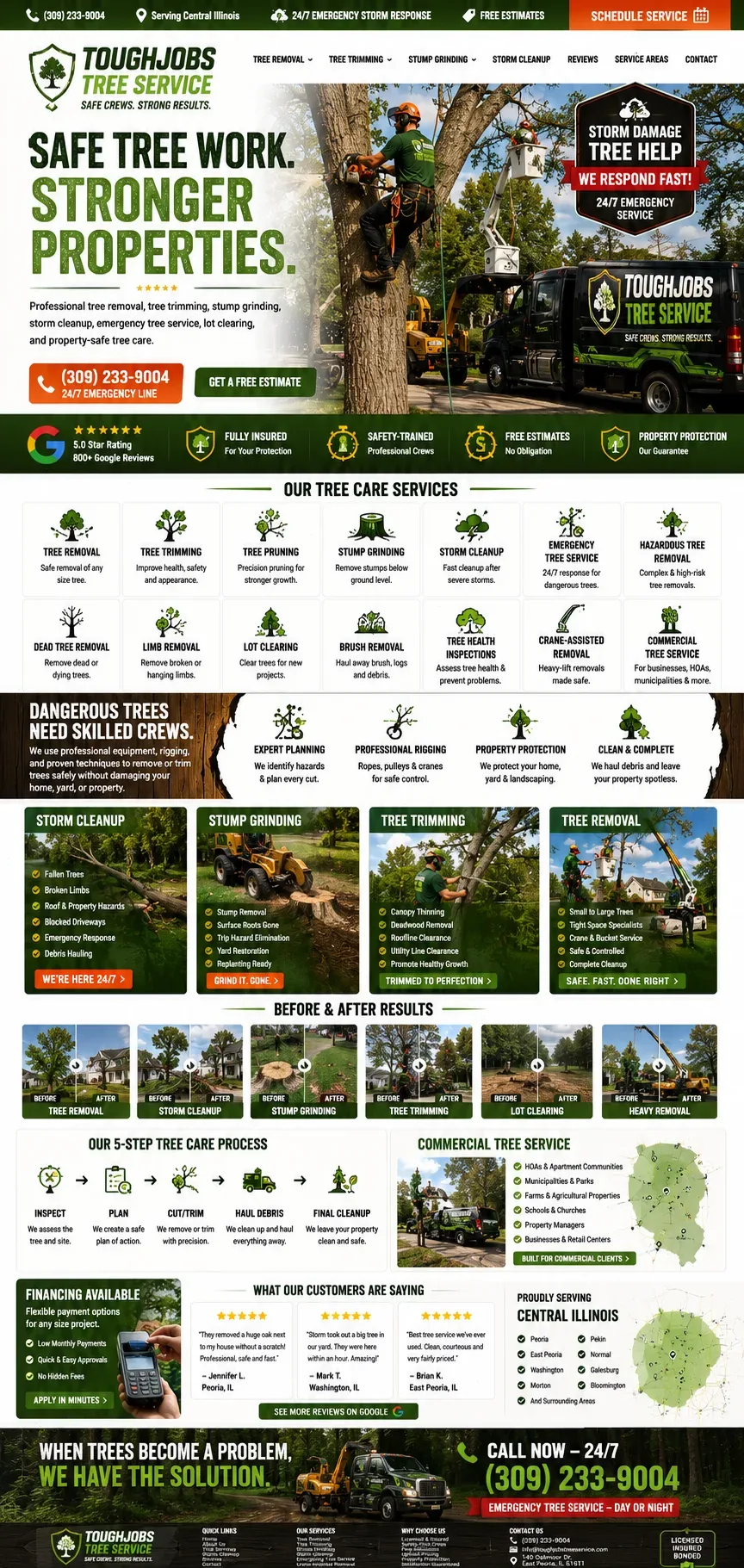 Tree Trimming website example