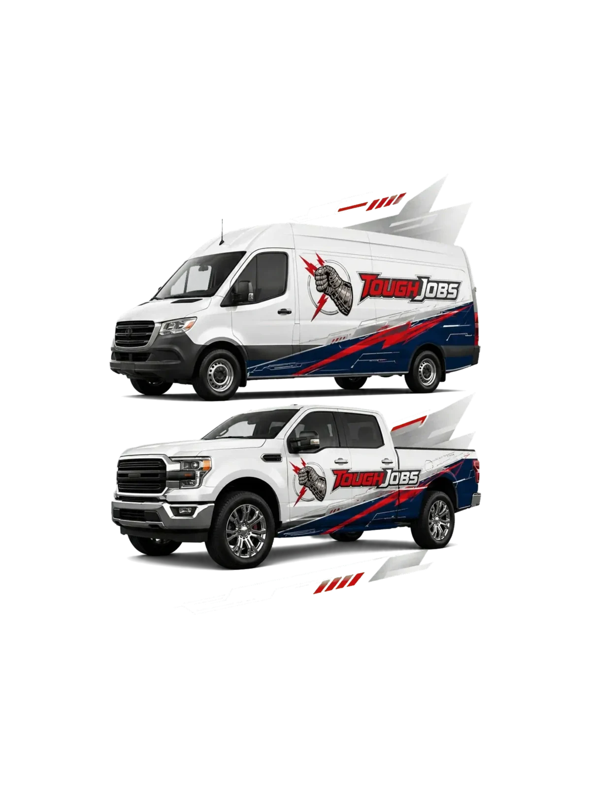 Toughjobs truck and cargo van wraps