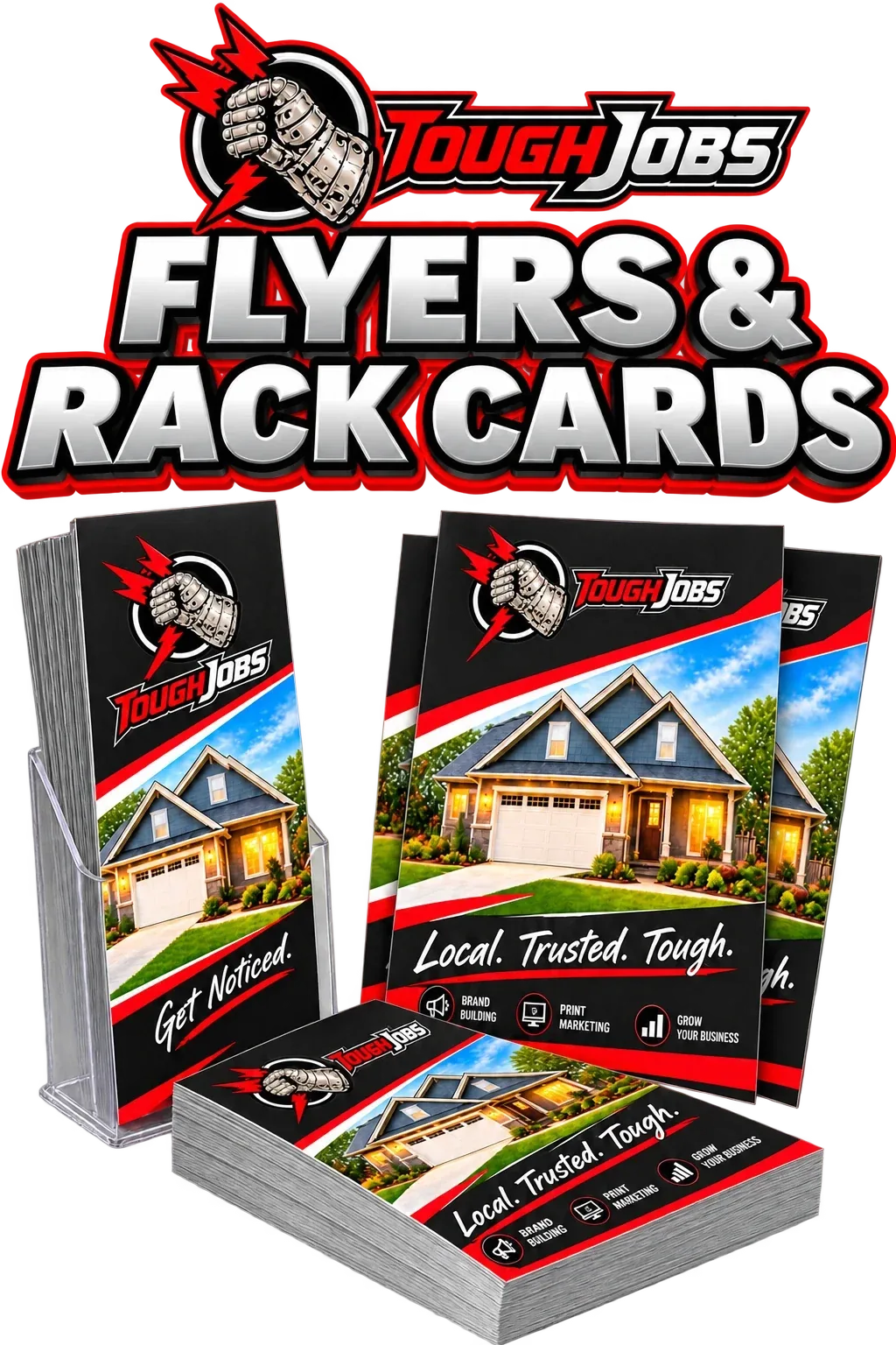 Toughjobs Flyers & Rack Cards print collateral