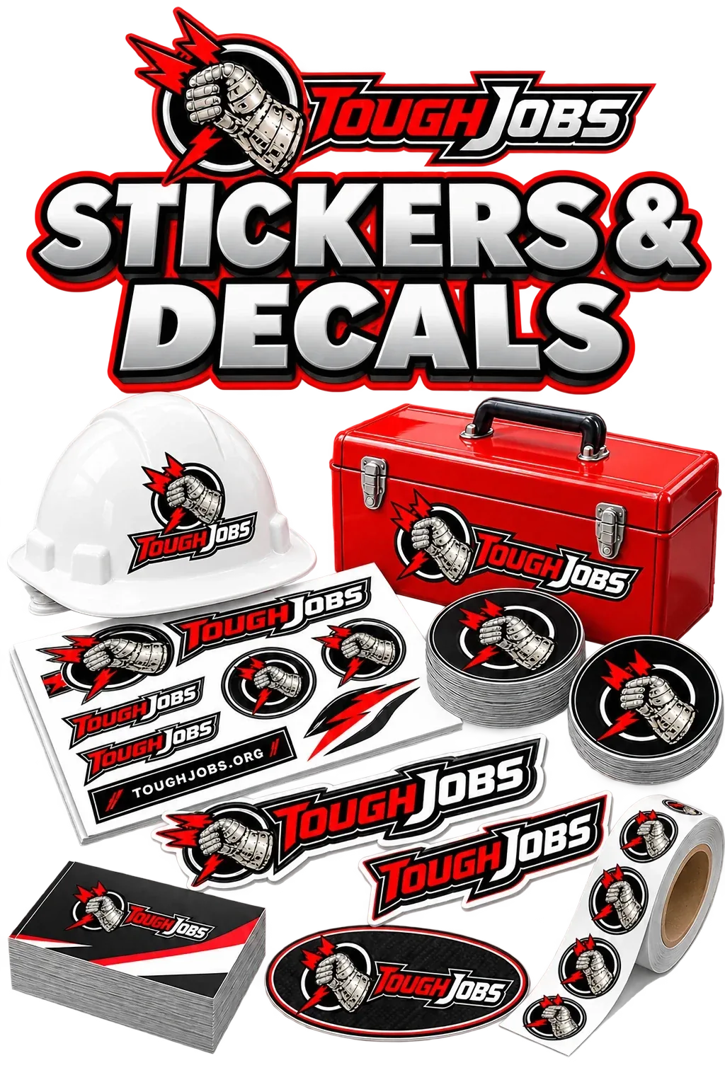 Toughjobs Stickers & Decals collateral