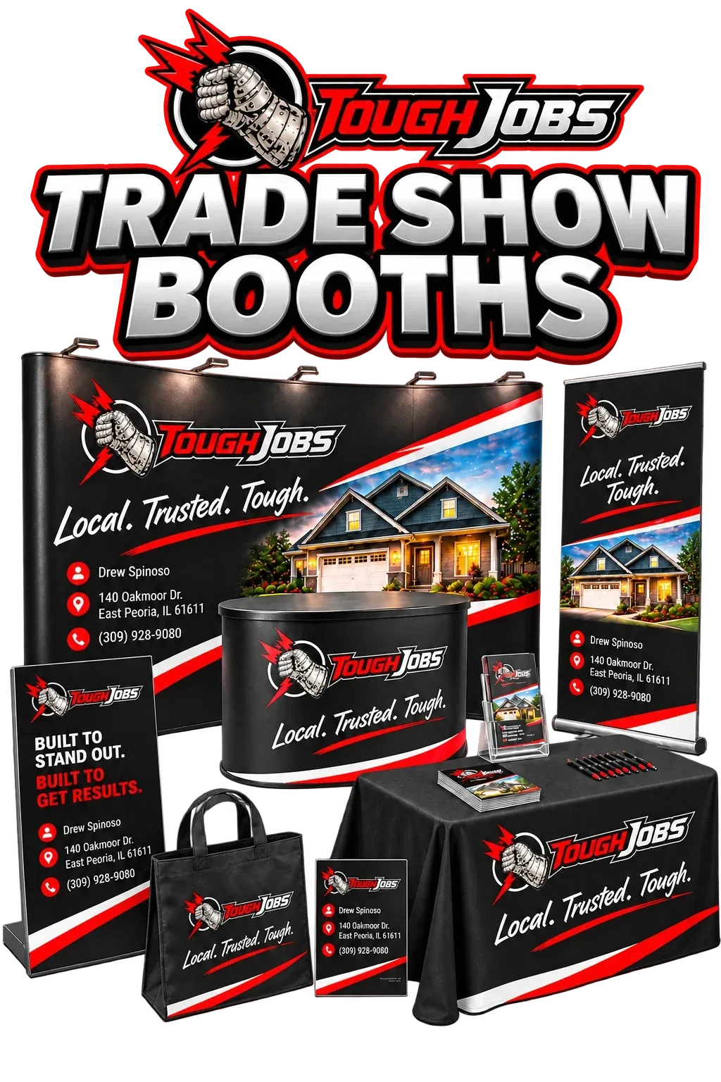 Toughjobs Trade Show Booths collateral