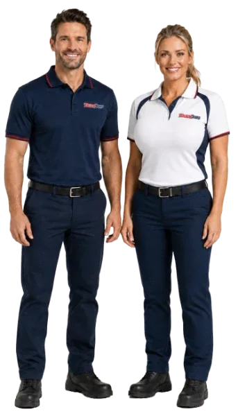 Toughjobs branded uniforms