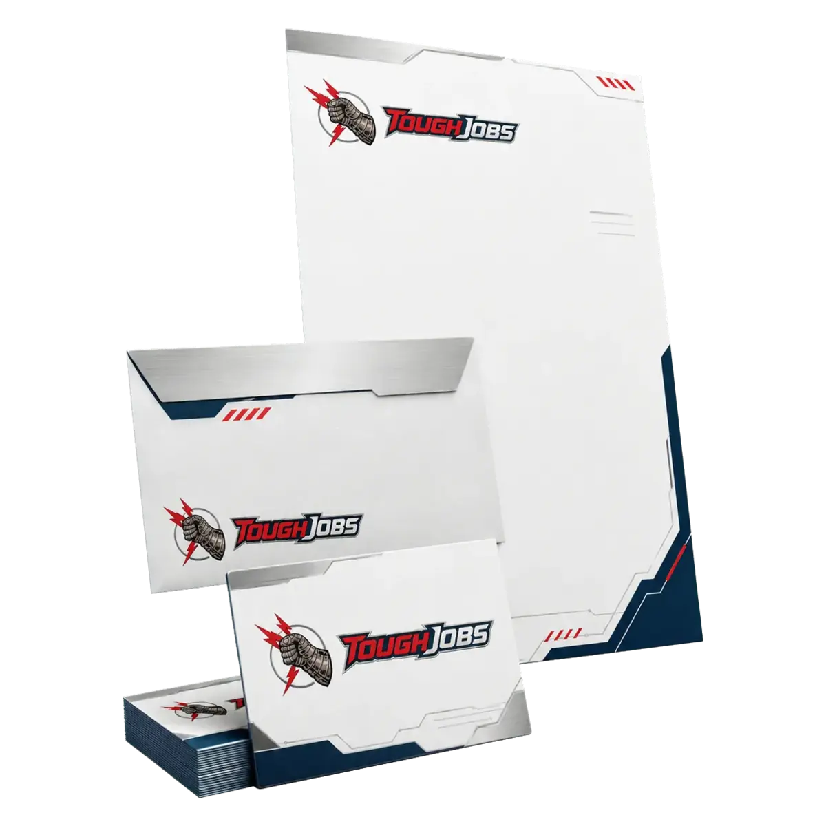 Toughjobs business cards and stationery Toughjobs business cards and stationery