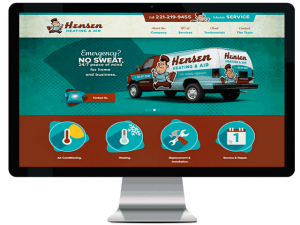 henson hvac website mock up