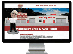 auto body repair website development design
